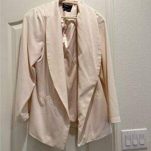 Torrid Parker Crepe Blazer in cream